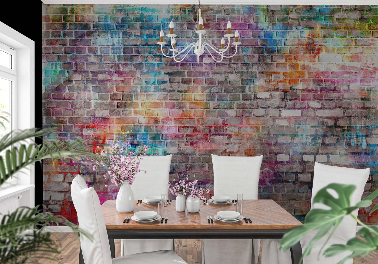 Fotobehang visueel rijke afbeelding van een muur in grunge-stijl, achtergrond