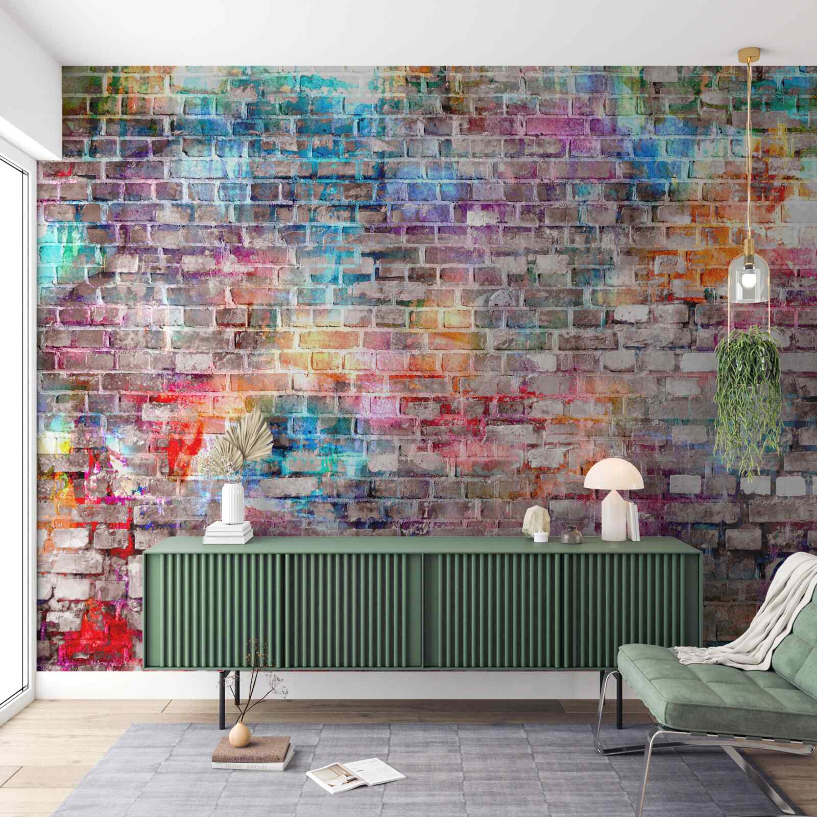 Fotobehang visueel rijke afbeelding van een muur in grunge-stijl, achtergrond