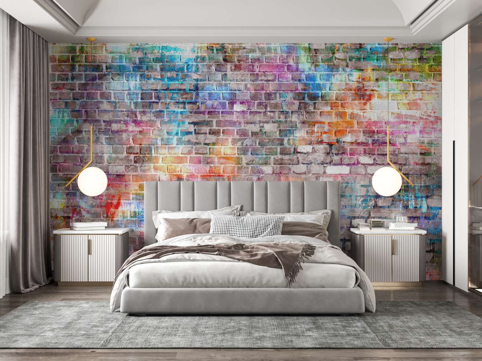 Fotobehang visueel rijke afbeelding van een muur in grunge-stijl, achtergrond