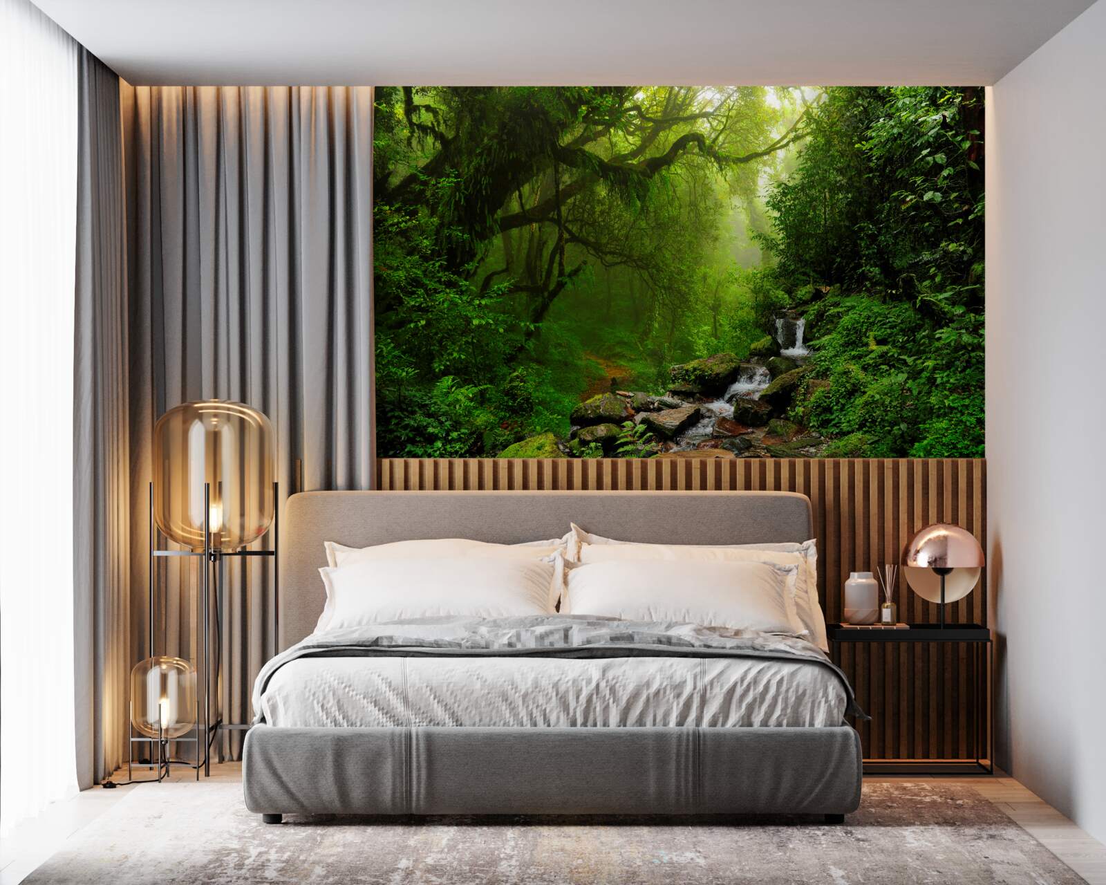 Fotobehang boswaterval