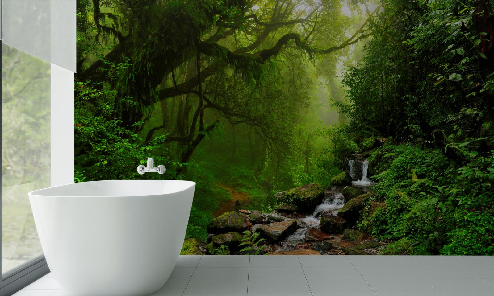 Fotobehang boswaterval