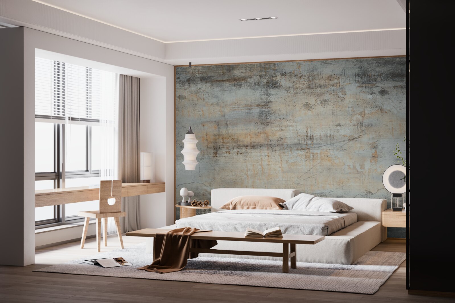 Fotobehang Muur gedecoreerd in vintage stijl