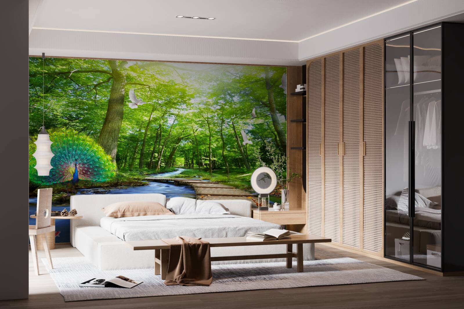 Fotobehang boswezens