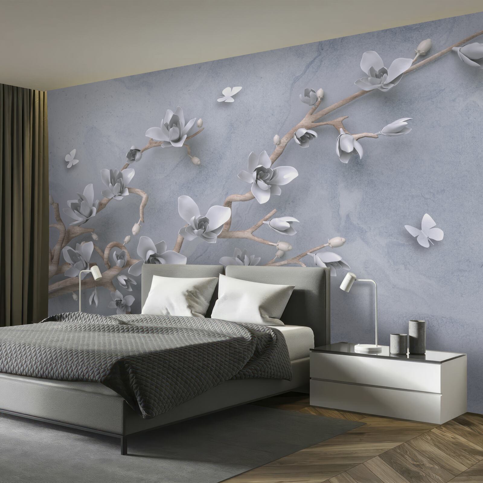 Fotobehang tak versierd met knoppen