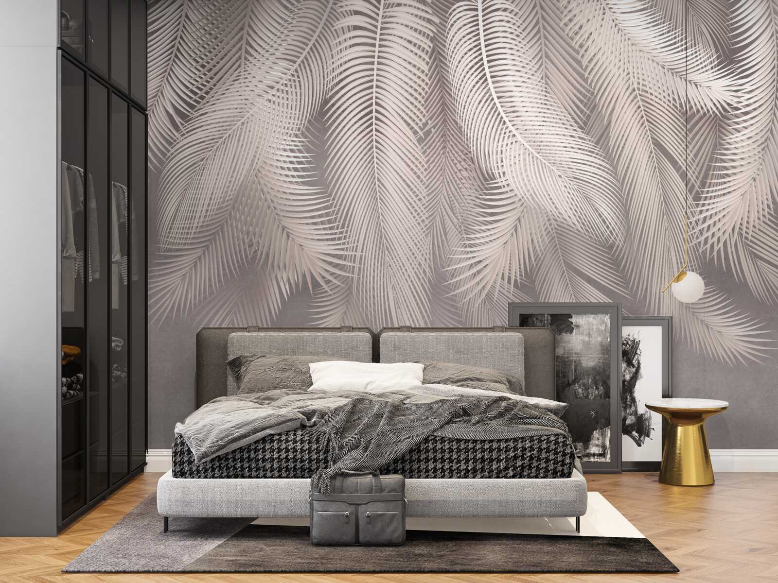 Fotobehang behang, pen en roze kleur