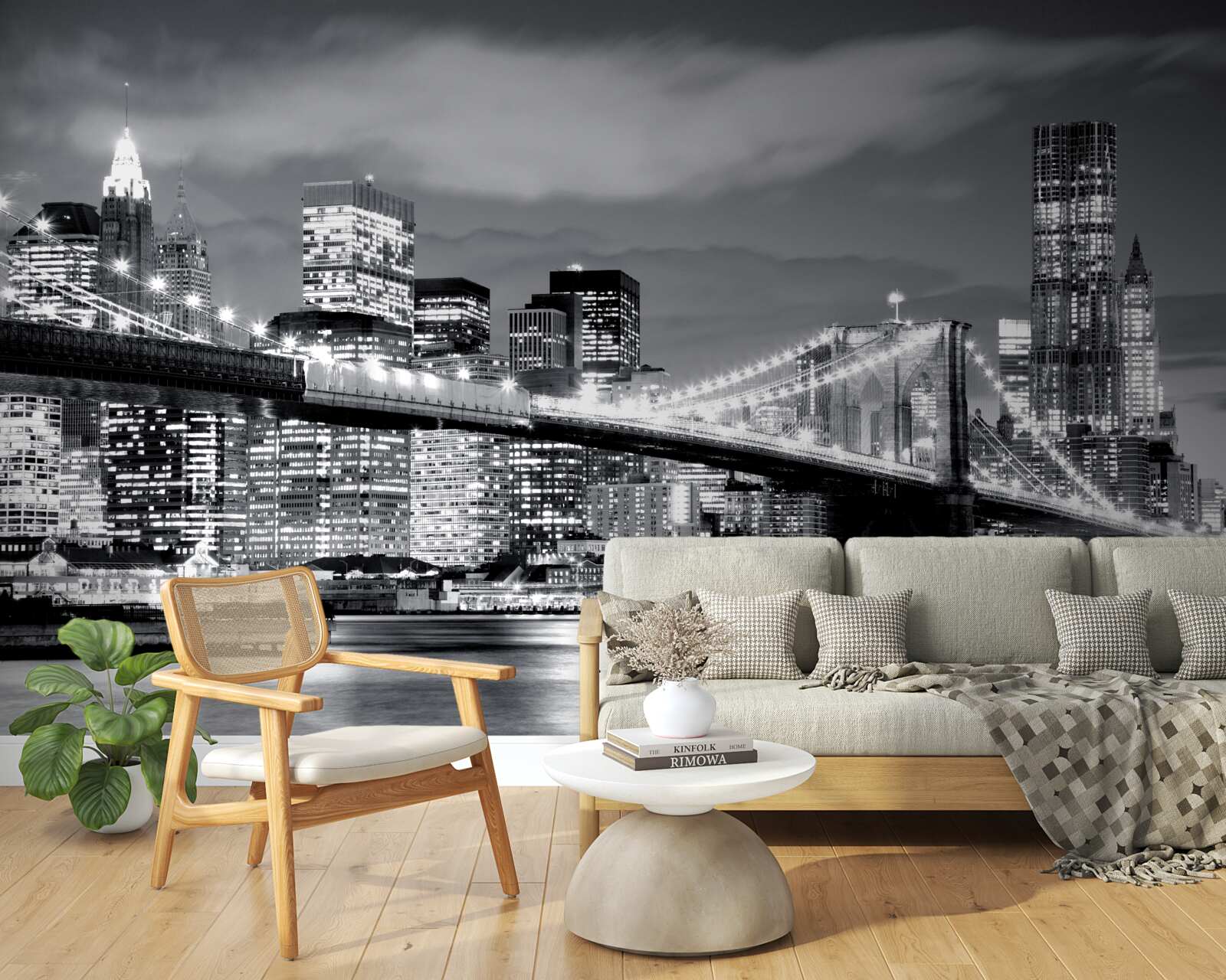 Fotobehang new york in zwart-wit