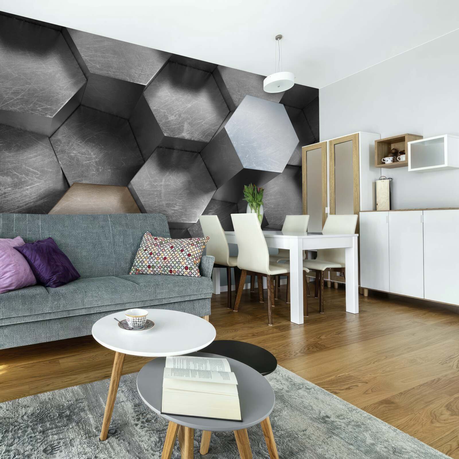 Fotobehang zeshoeken met een enorm volume