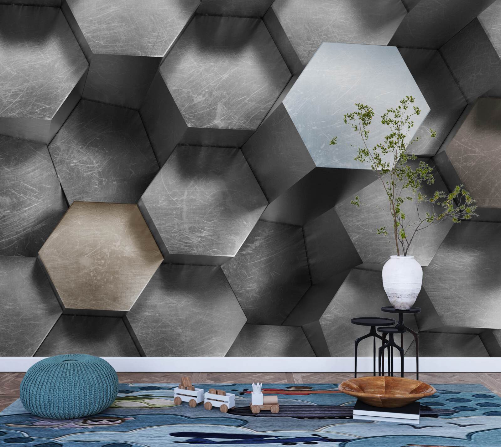 Fotobehang zeshoeken met een enorm volume