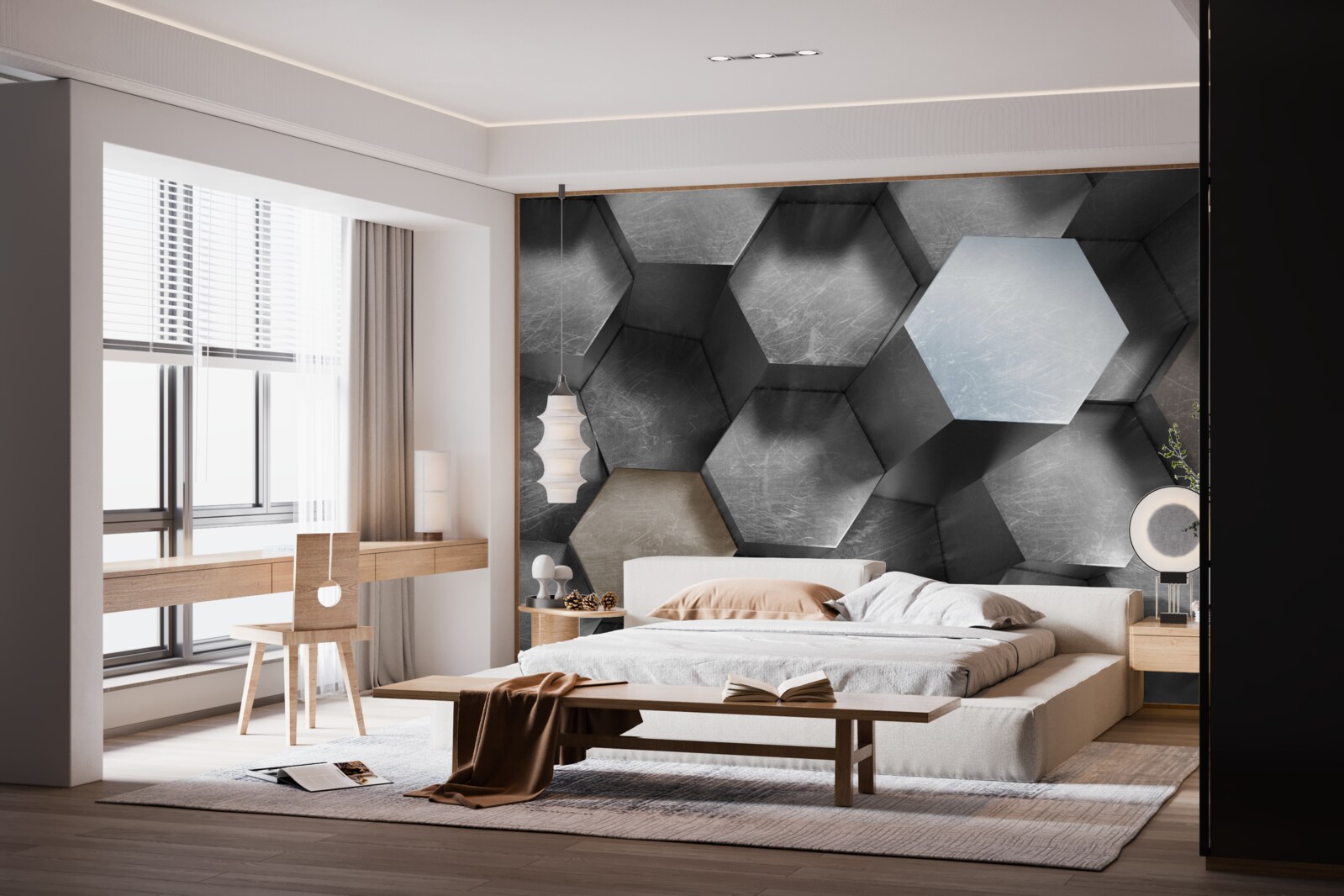 Fotobehang zeshoeken met een enorm volume