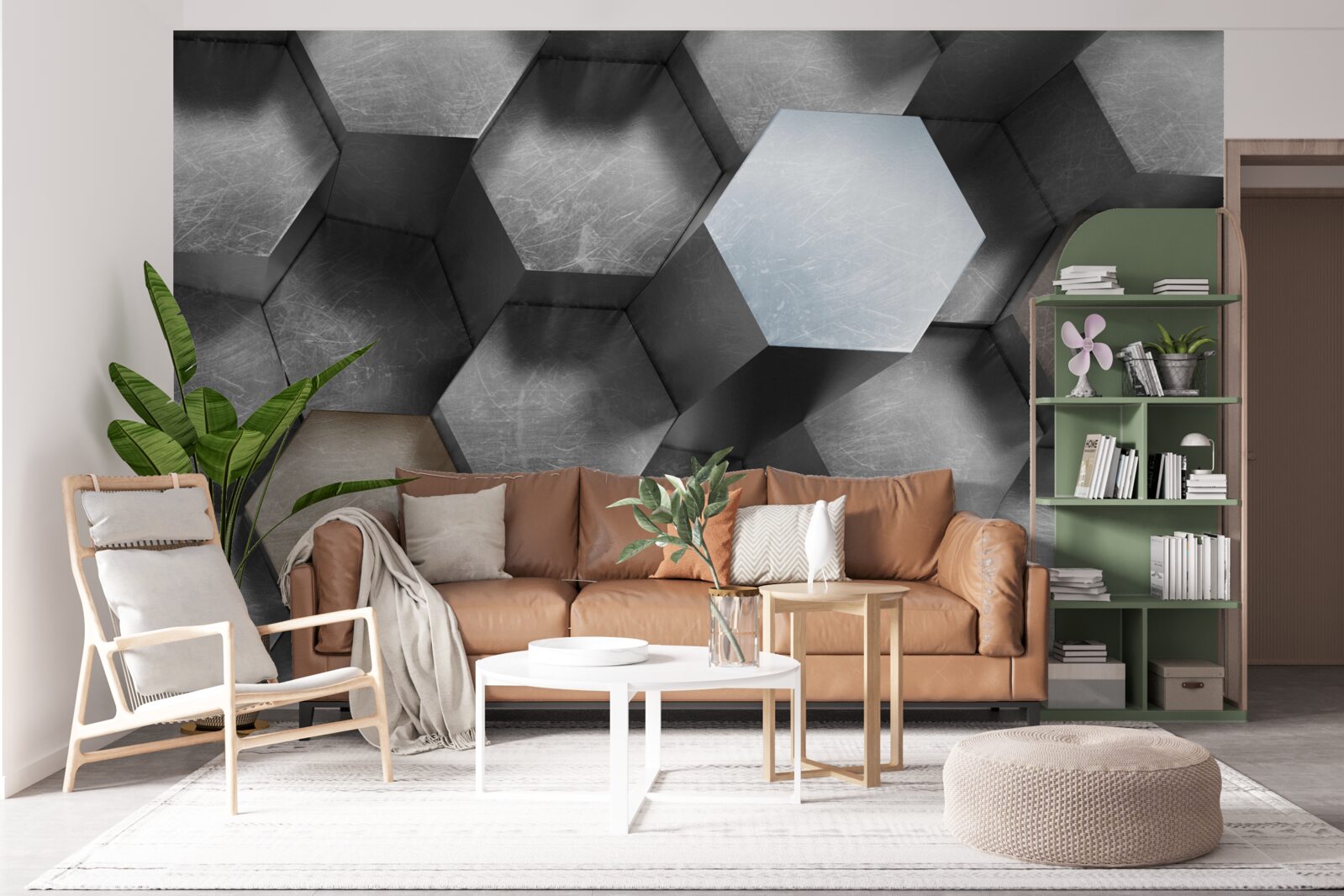 Fotobehang zeshoeken met een enorm volume