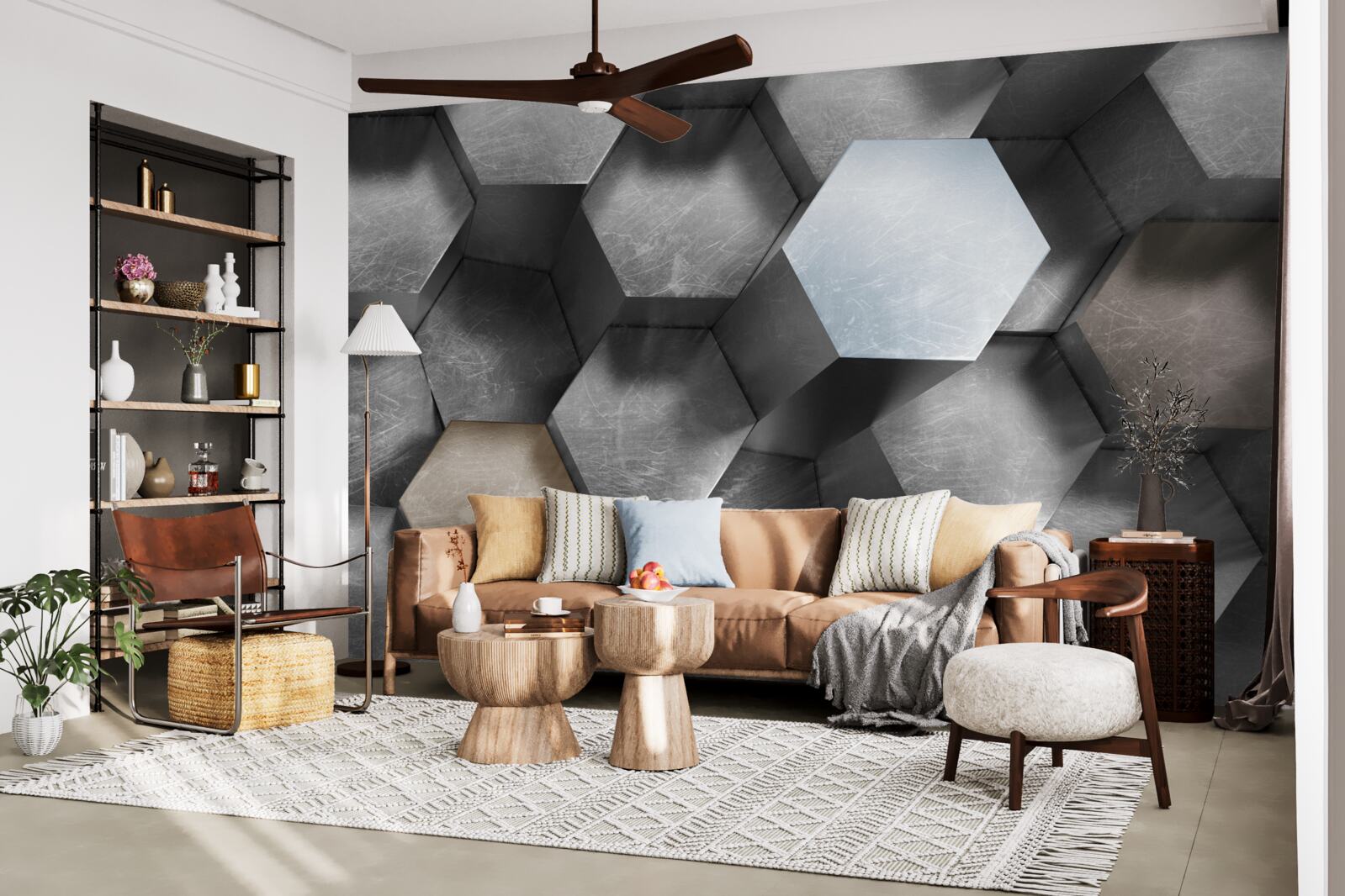 Fotobehang zeshoeken met een enorm volume