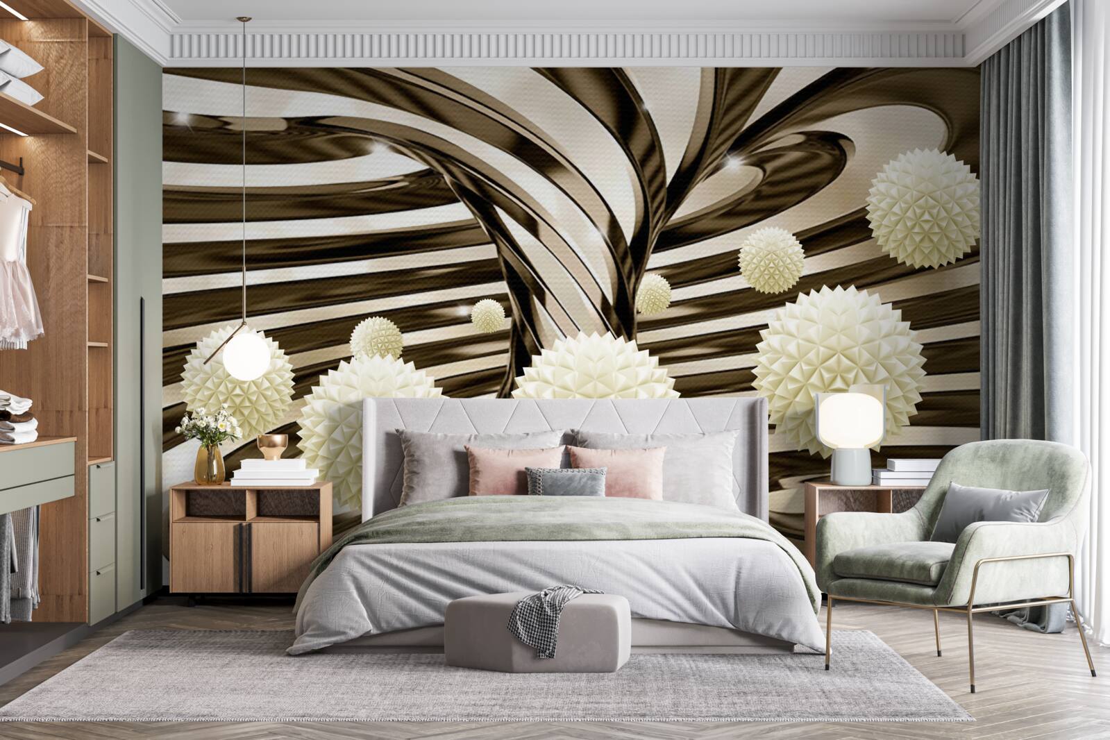 Fotobehang sferen in het universum