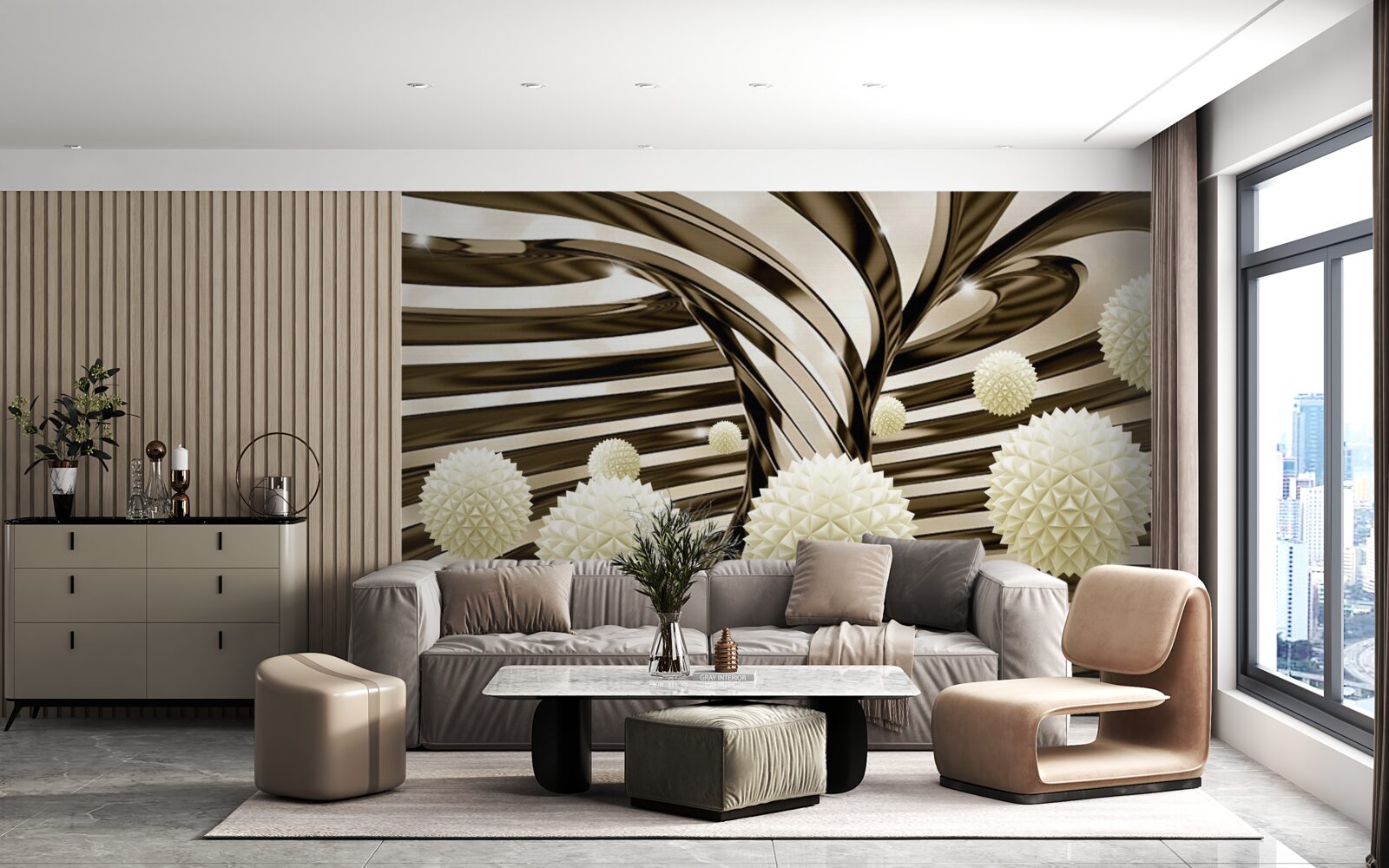 Fotobehang sferen in het universum