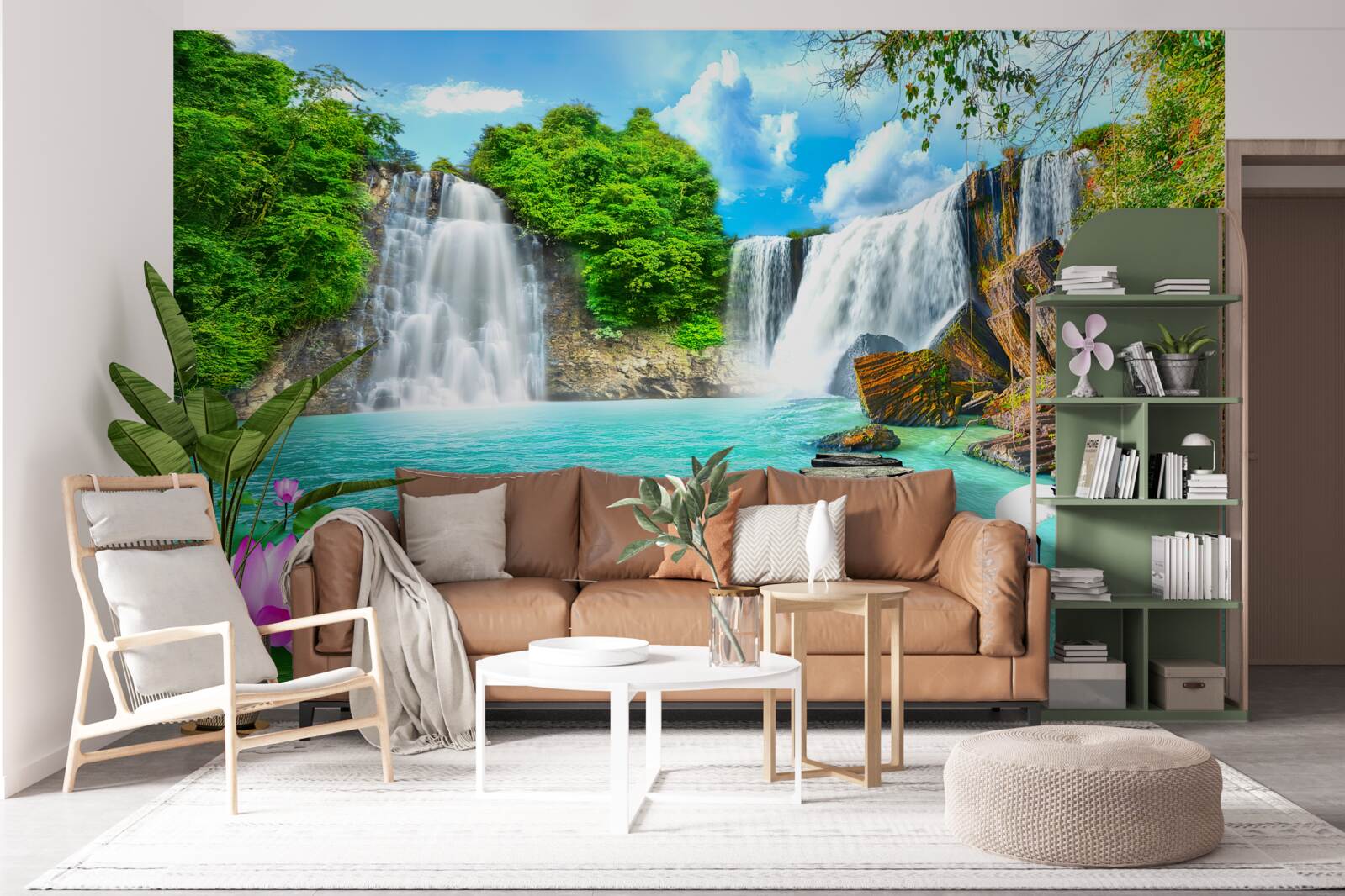 Fotobehang boswaterval