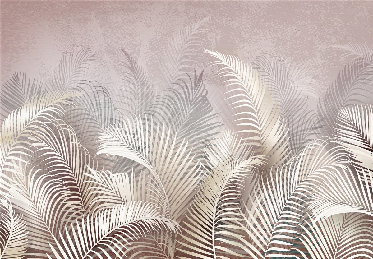 Fotobehang palmbladeren