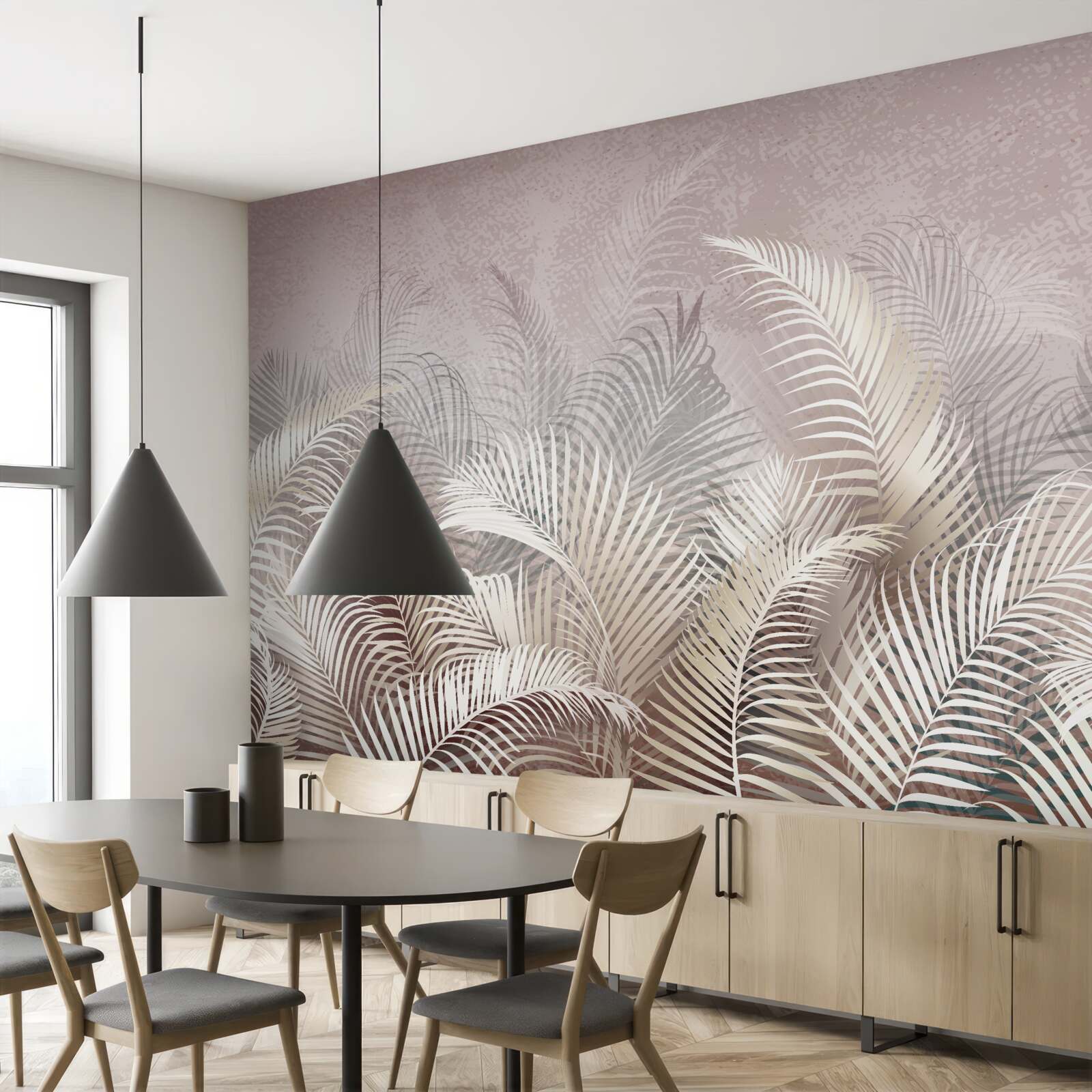 Fotobehang palmbladeren