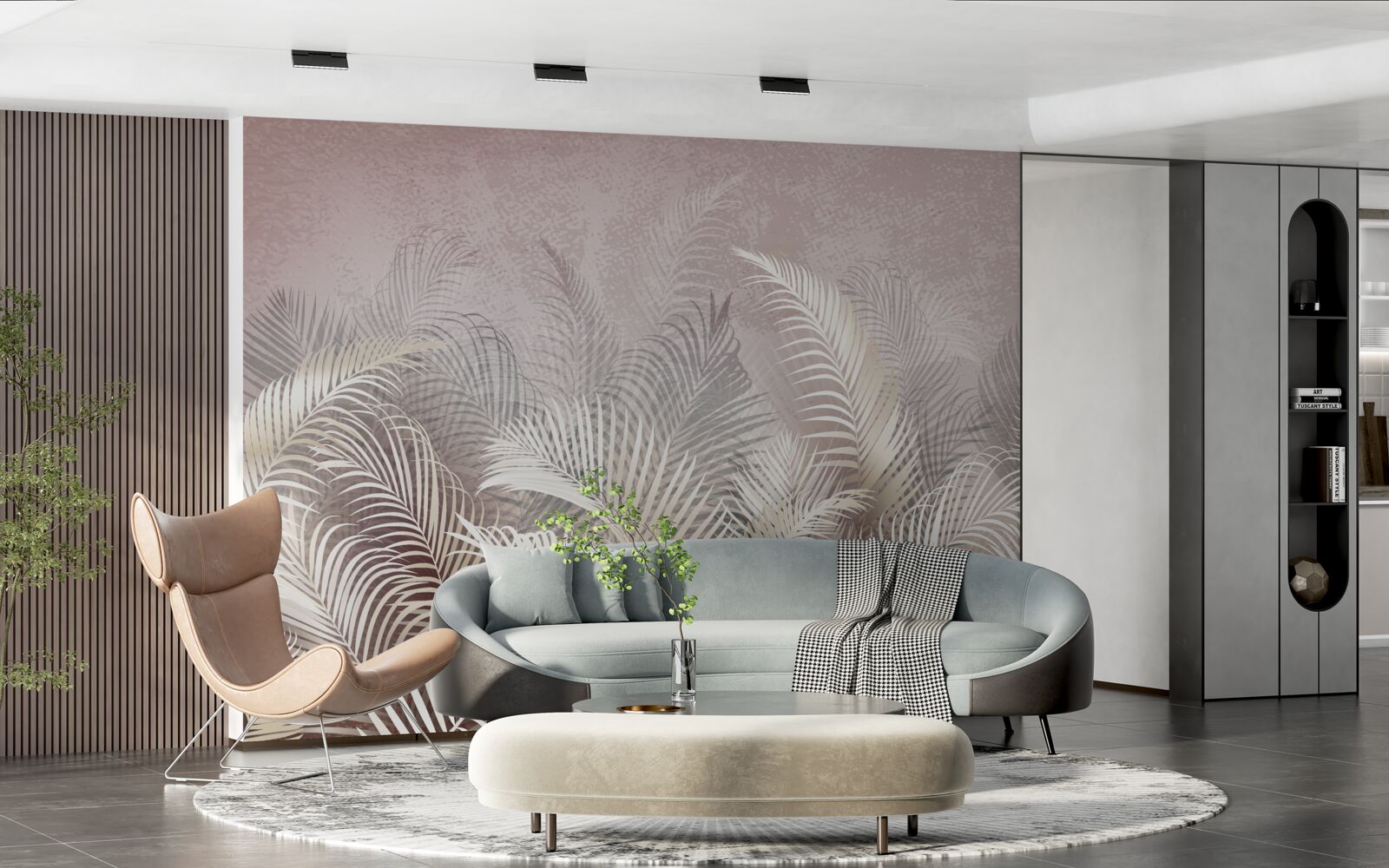 Fotobehang palmbladeren