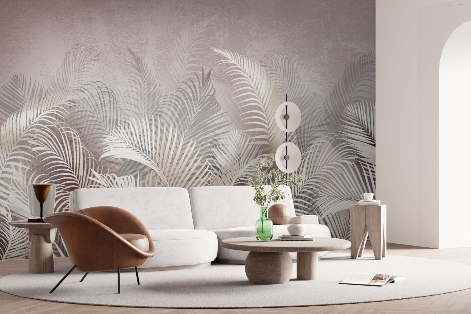 Fotobehang palmbladeren