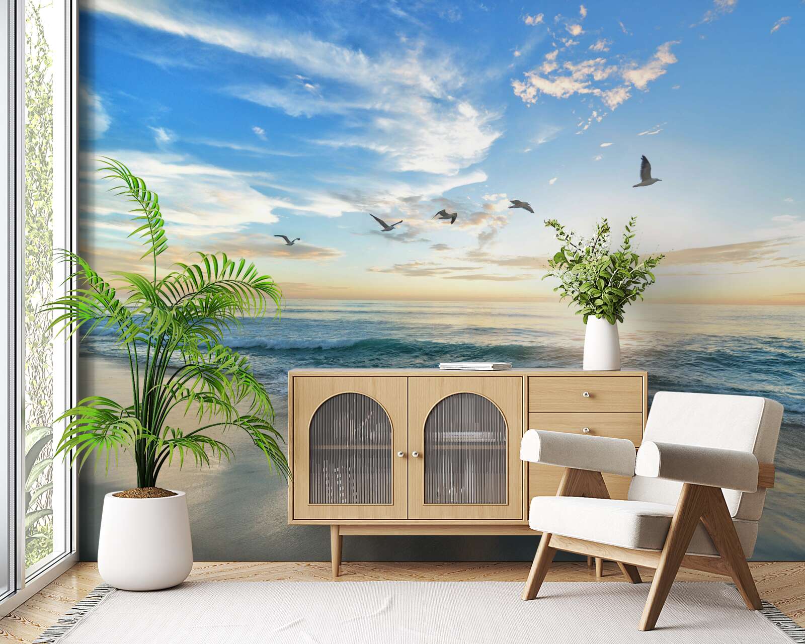 Fotobehang charmante maritieme ruimte