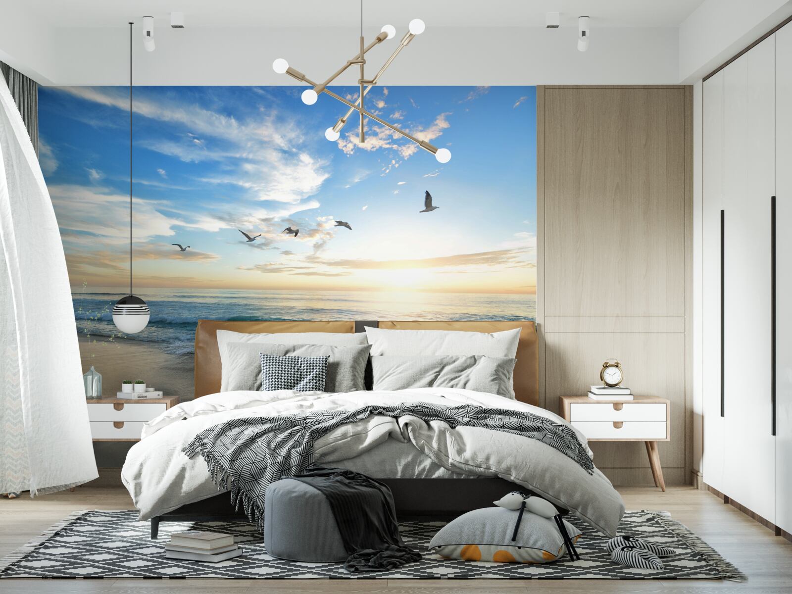 Fotobehang charmante maritieme ruimte