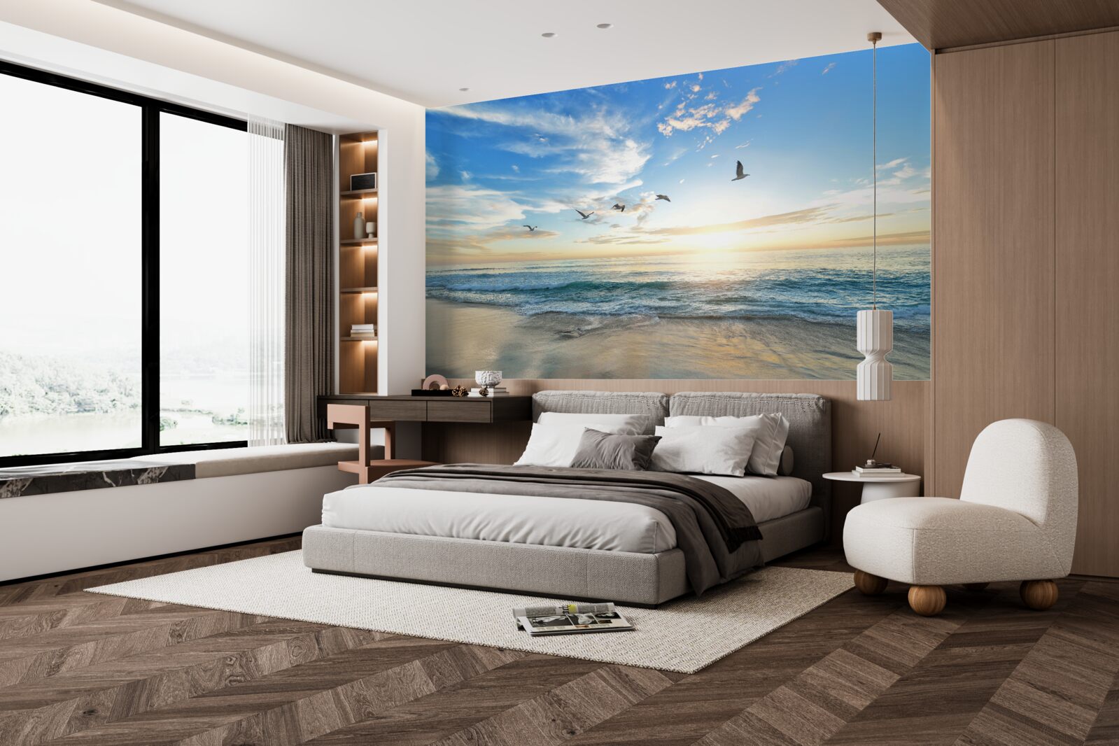 Fotobehang charmante maritieme ruimte