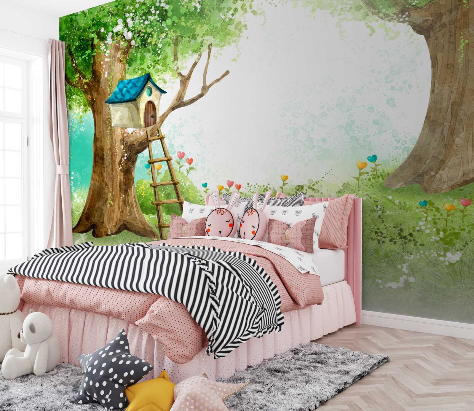 Fotobehang betoverend bos