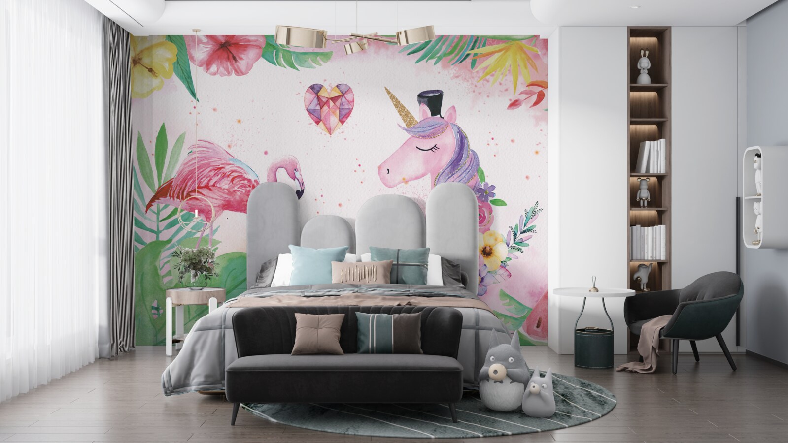 Fotobehang dromen in roze tinten