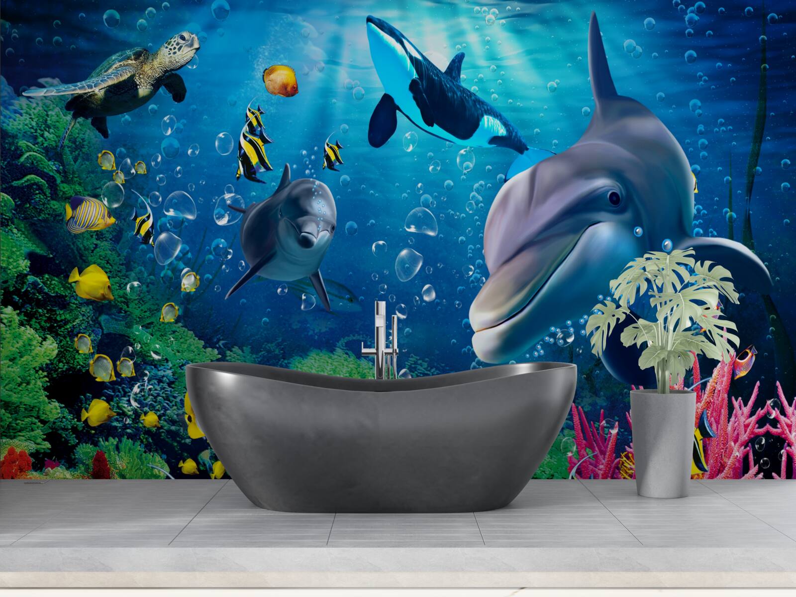 Fotobehang de prachtige diepten van het onderwater koninkrijk