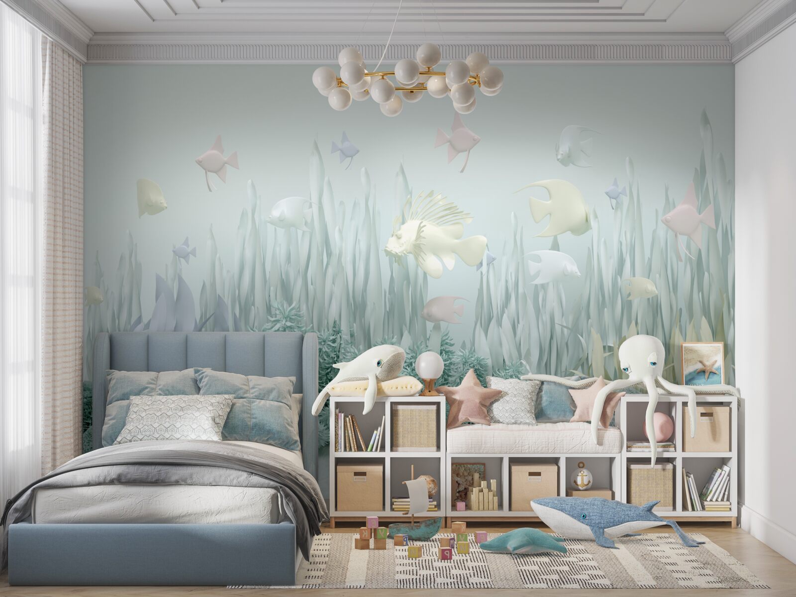 Fotobehang De wereld onder water