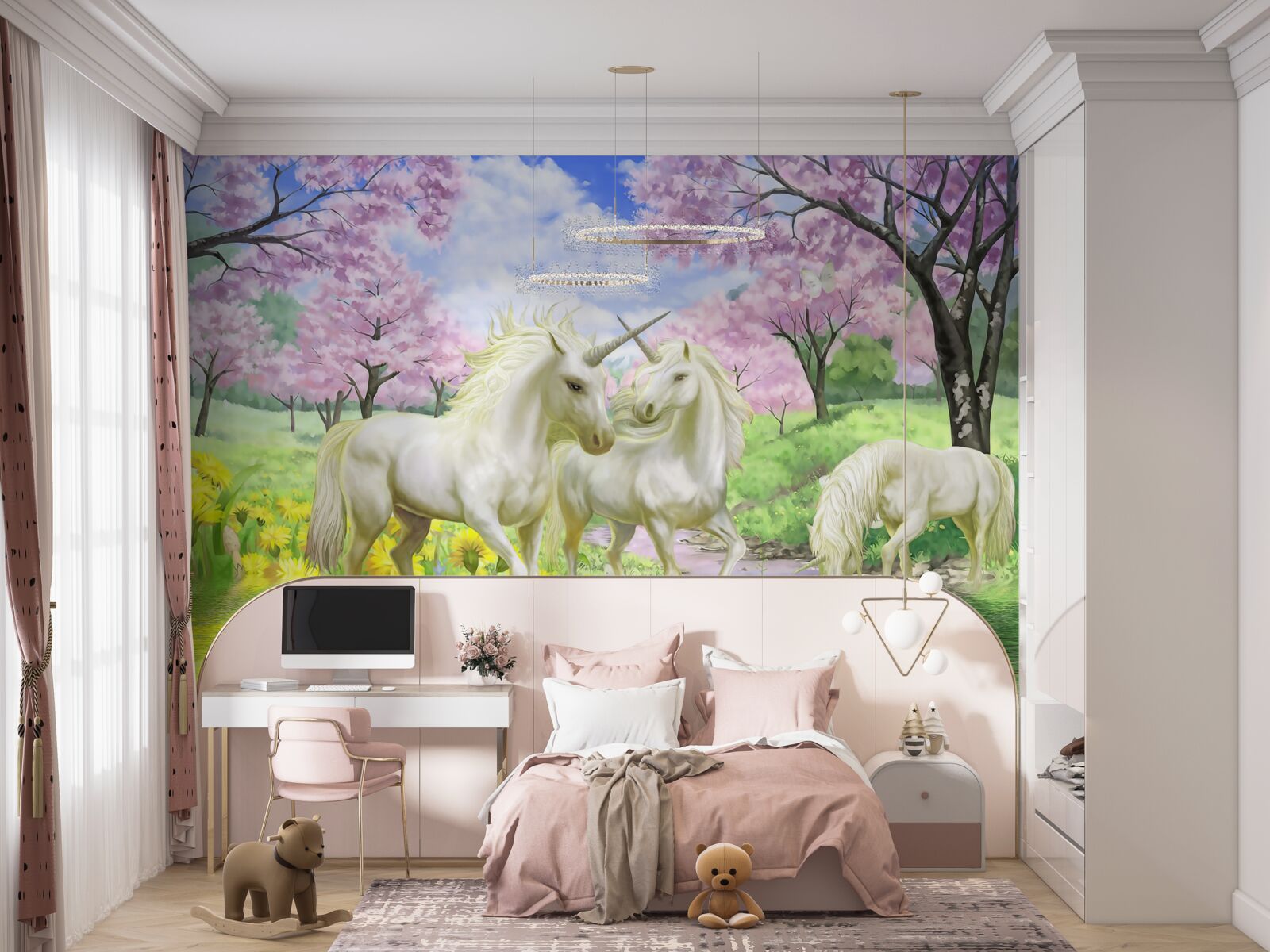 Fotobehang flora, ecina en knop