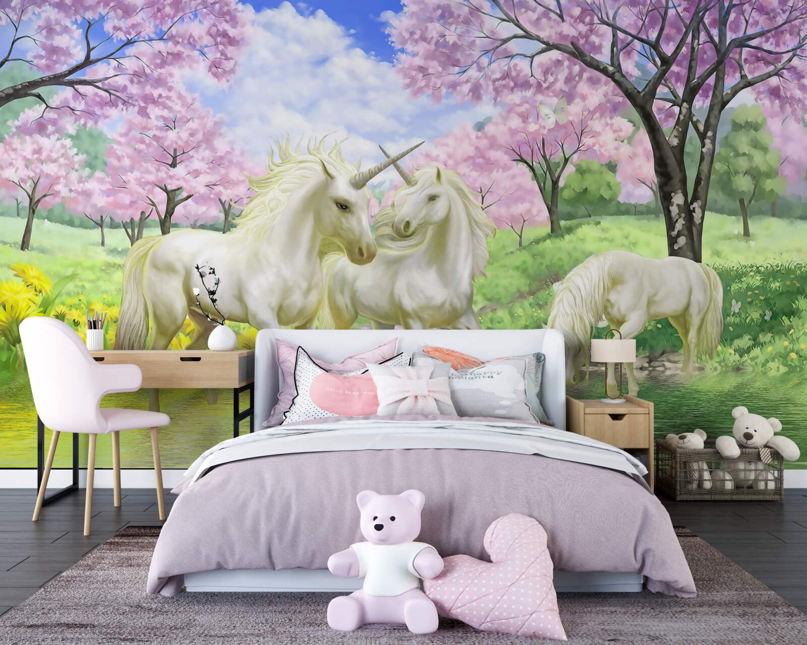 Fotobehang flora, ecina en knop