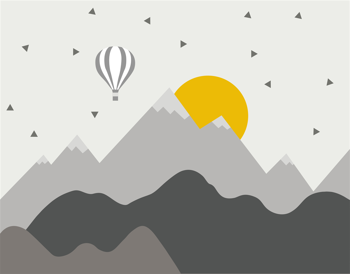 Fotobehang magische toppen