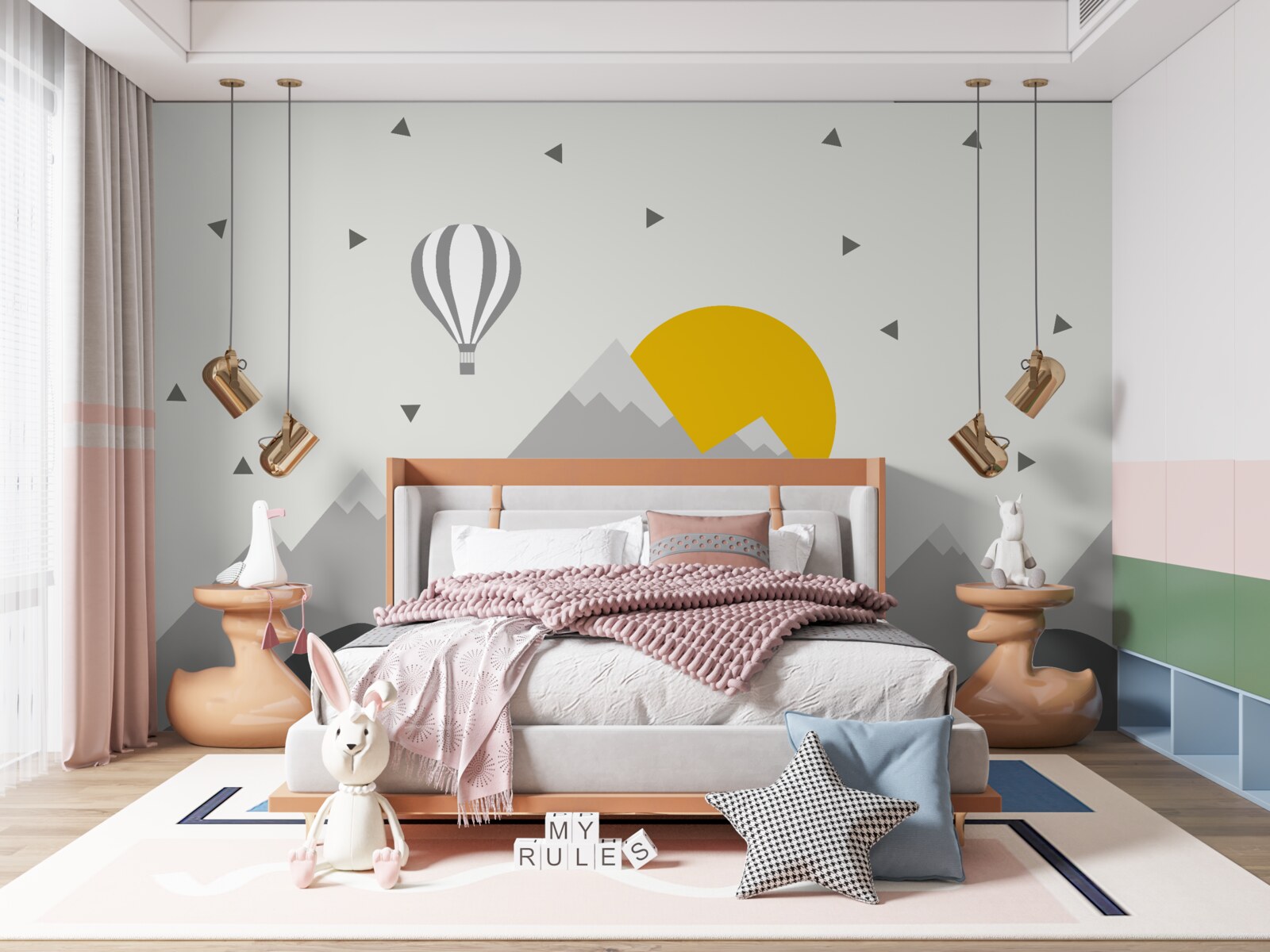 Fotobehang magische toppen