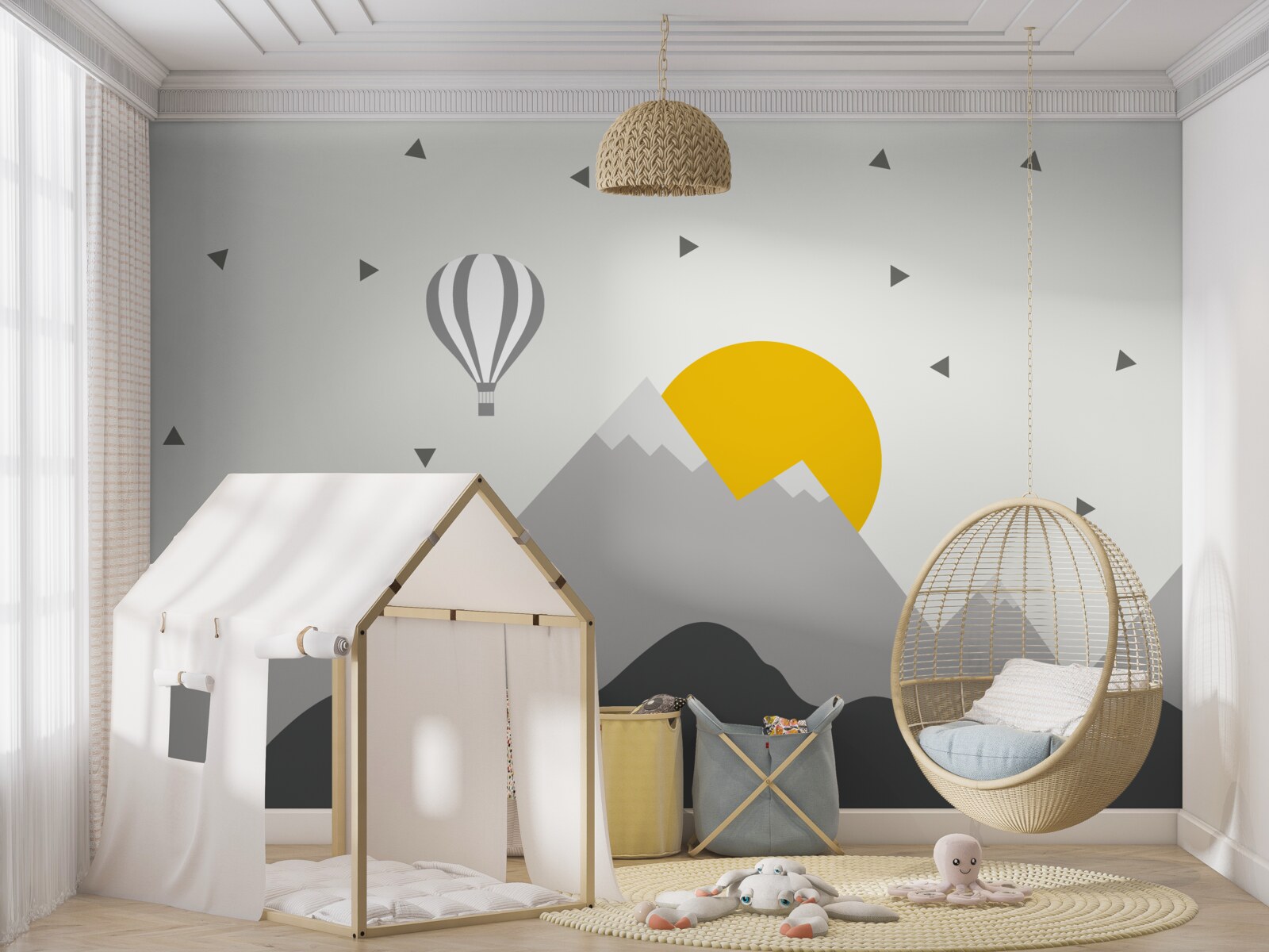 Fotobehang magische toppen