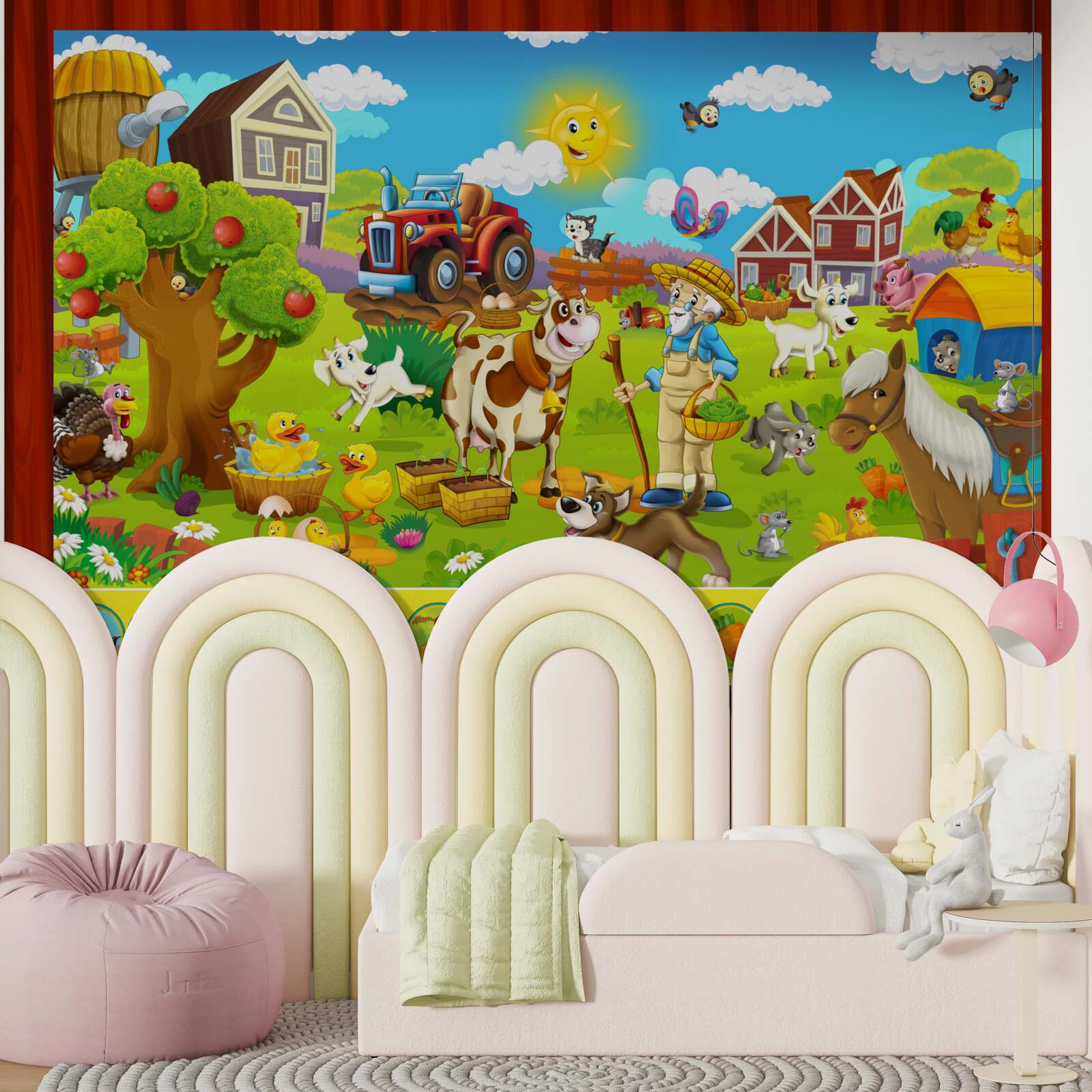 Fotobehang landbouwbedrijf