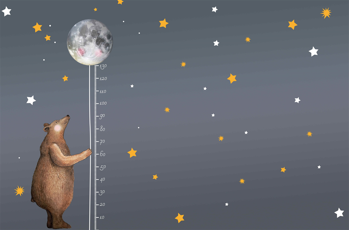 Fotobehang hemelse ruimte bezaaid met sterren