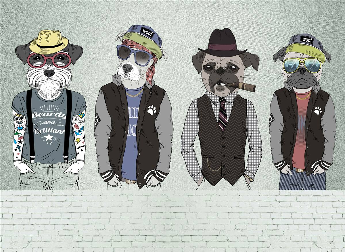 Fotobehang kunstmatig beeld, grafisch ontwerp