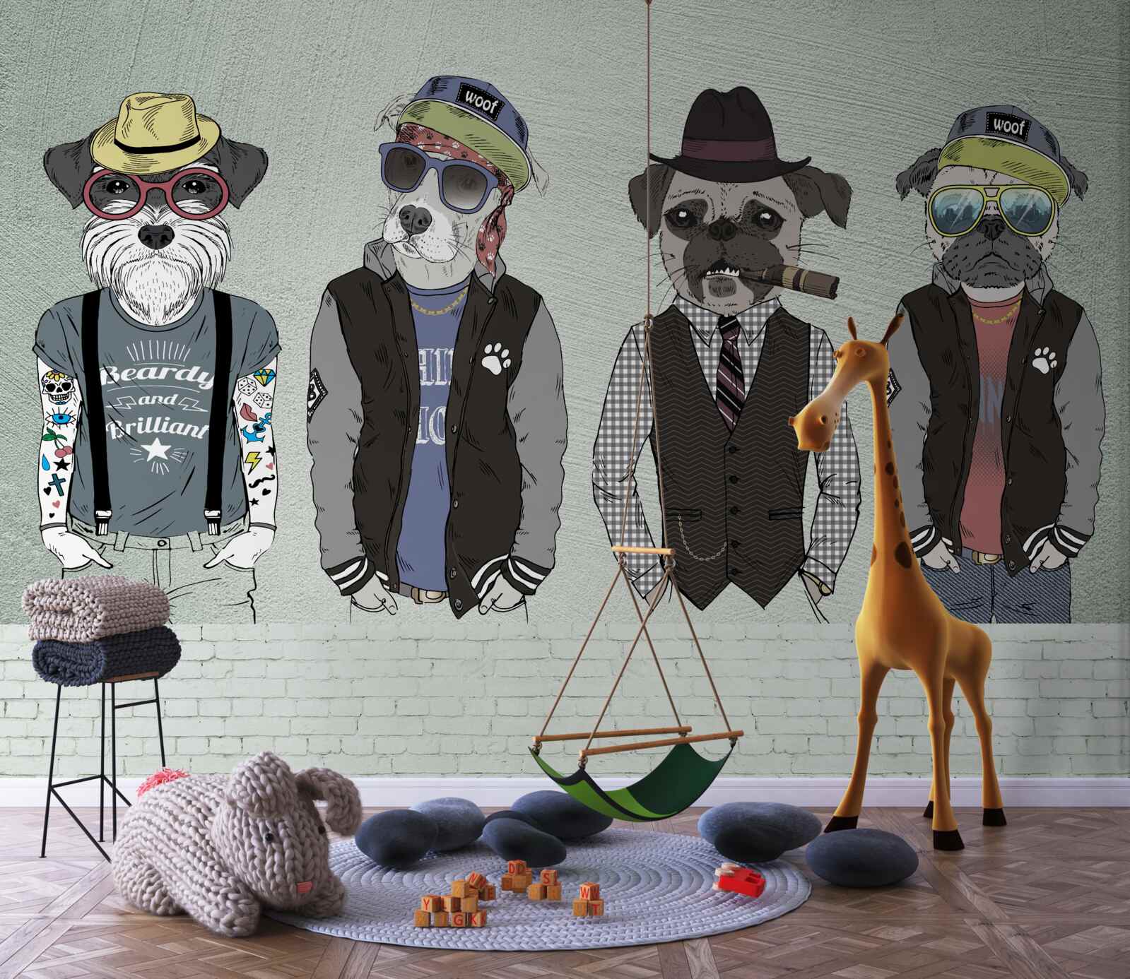 Fotobehang kunstmatig beeld, grafisch ontwerp