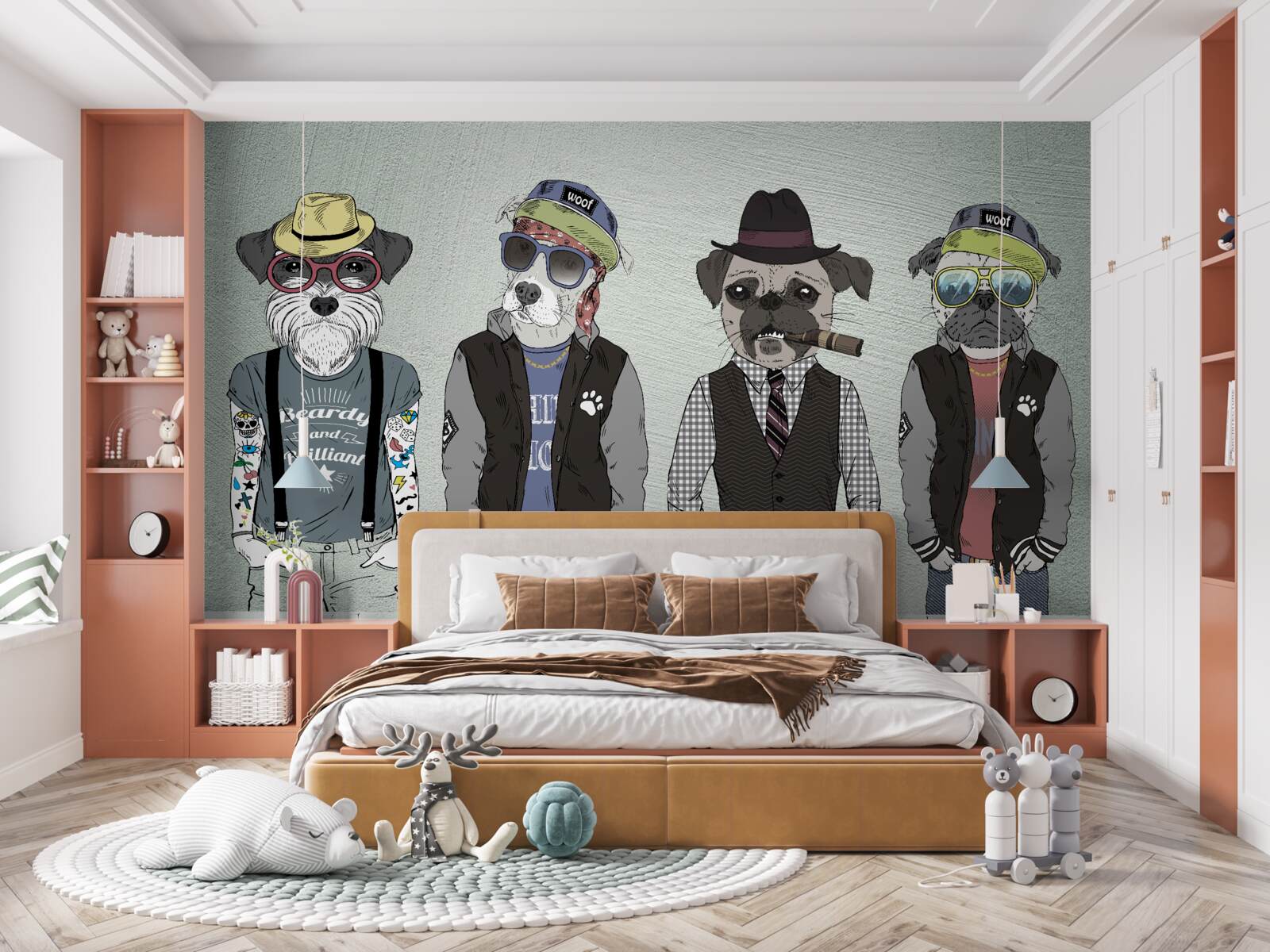 Fotobehang kunstmatig beeld, grafisch ontwerp