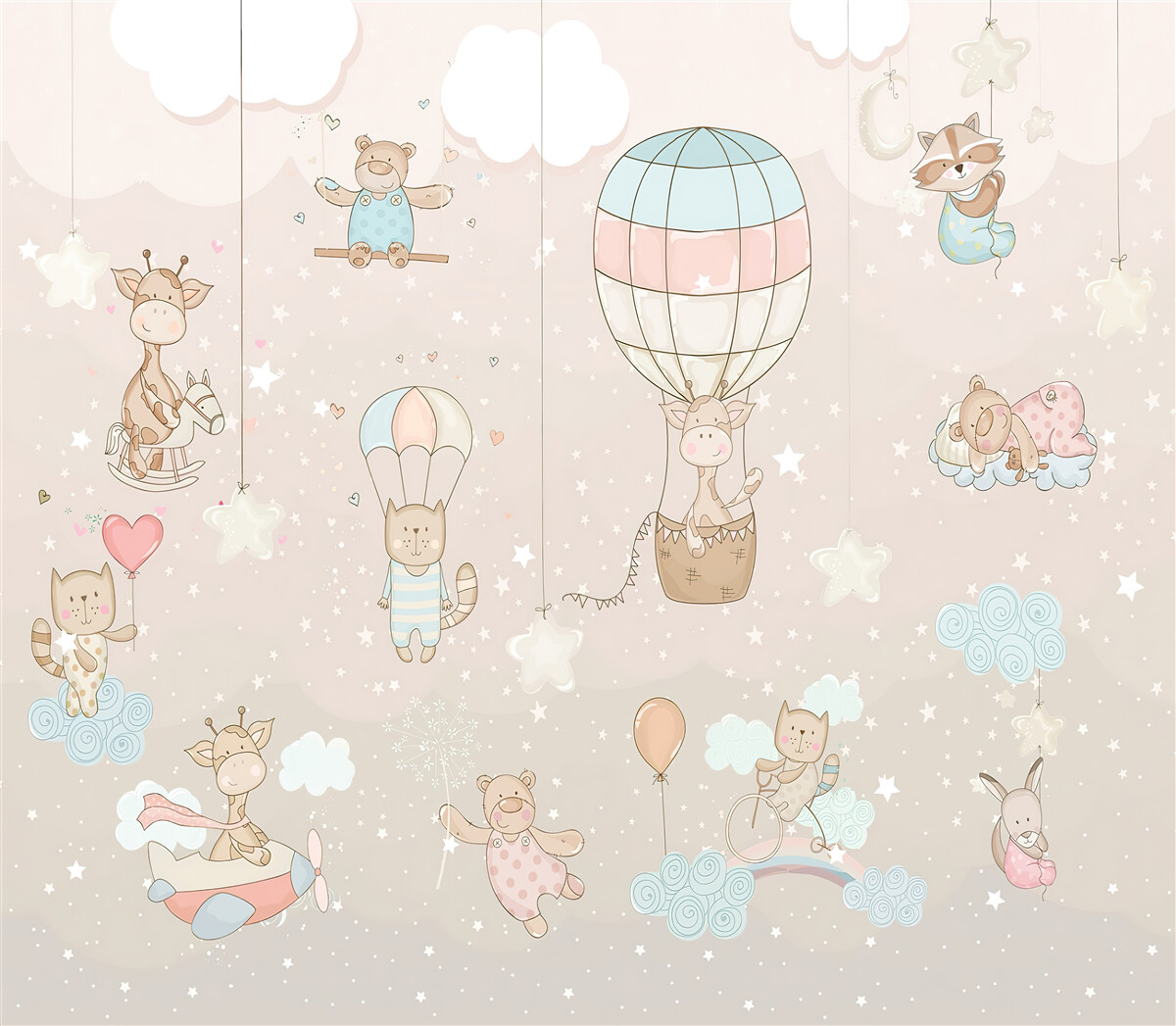 Fotobehang vrede en ballon