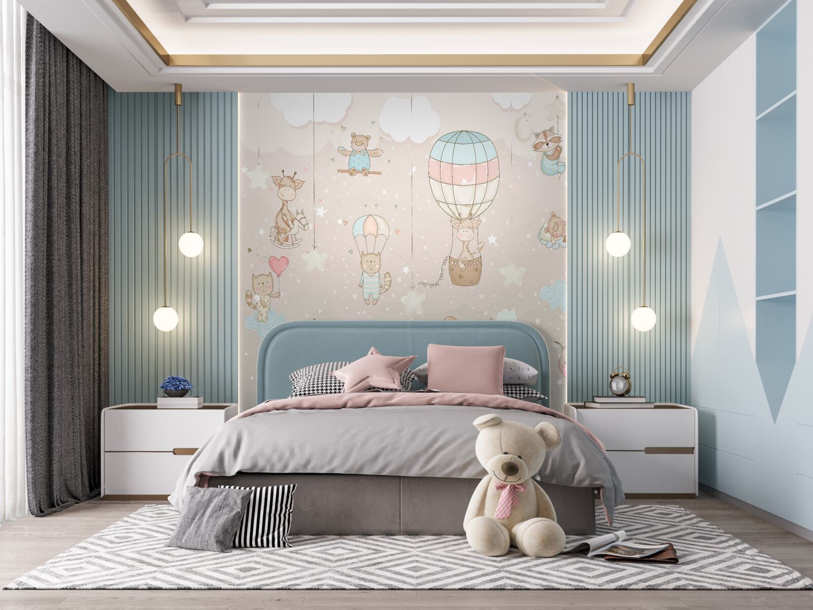 Fotobehang vrede en ballon