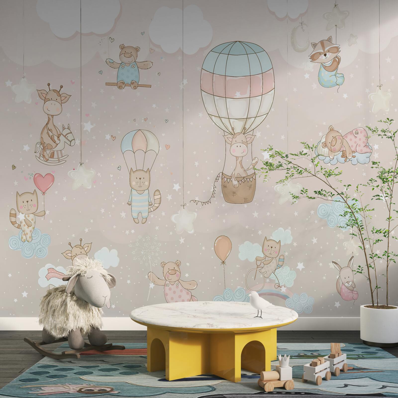 Fotobehang vrede en ballon