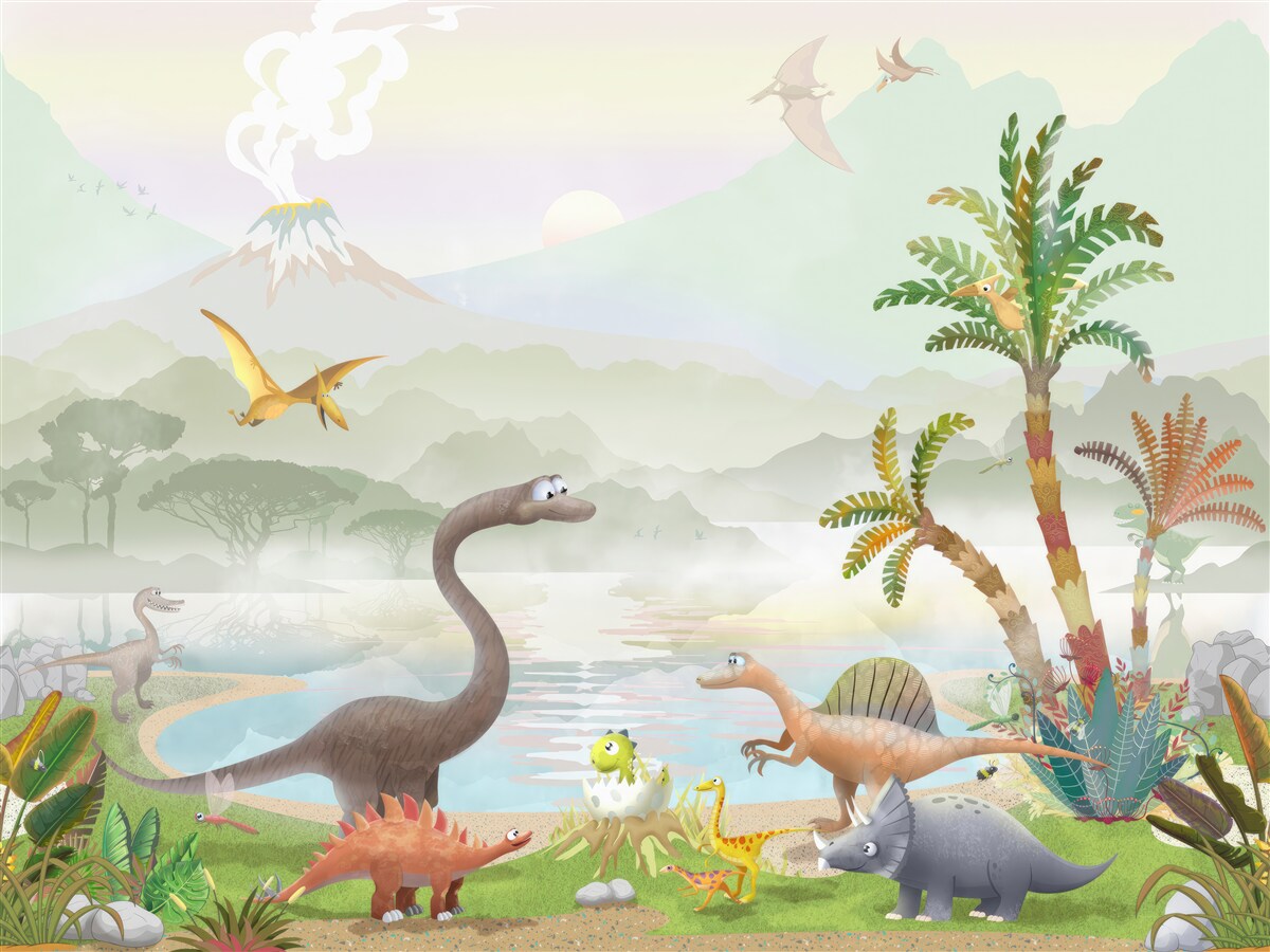 Fotobehang natuurlijke schoonheid en muur