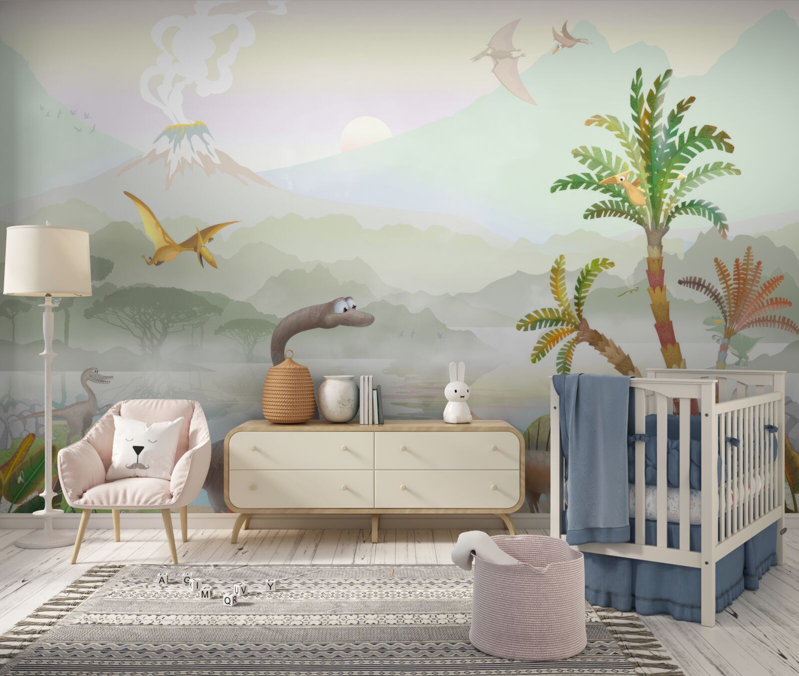 Fotobehang natuurlijke schoonheid en muur