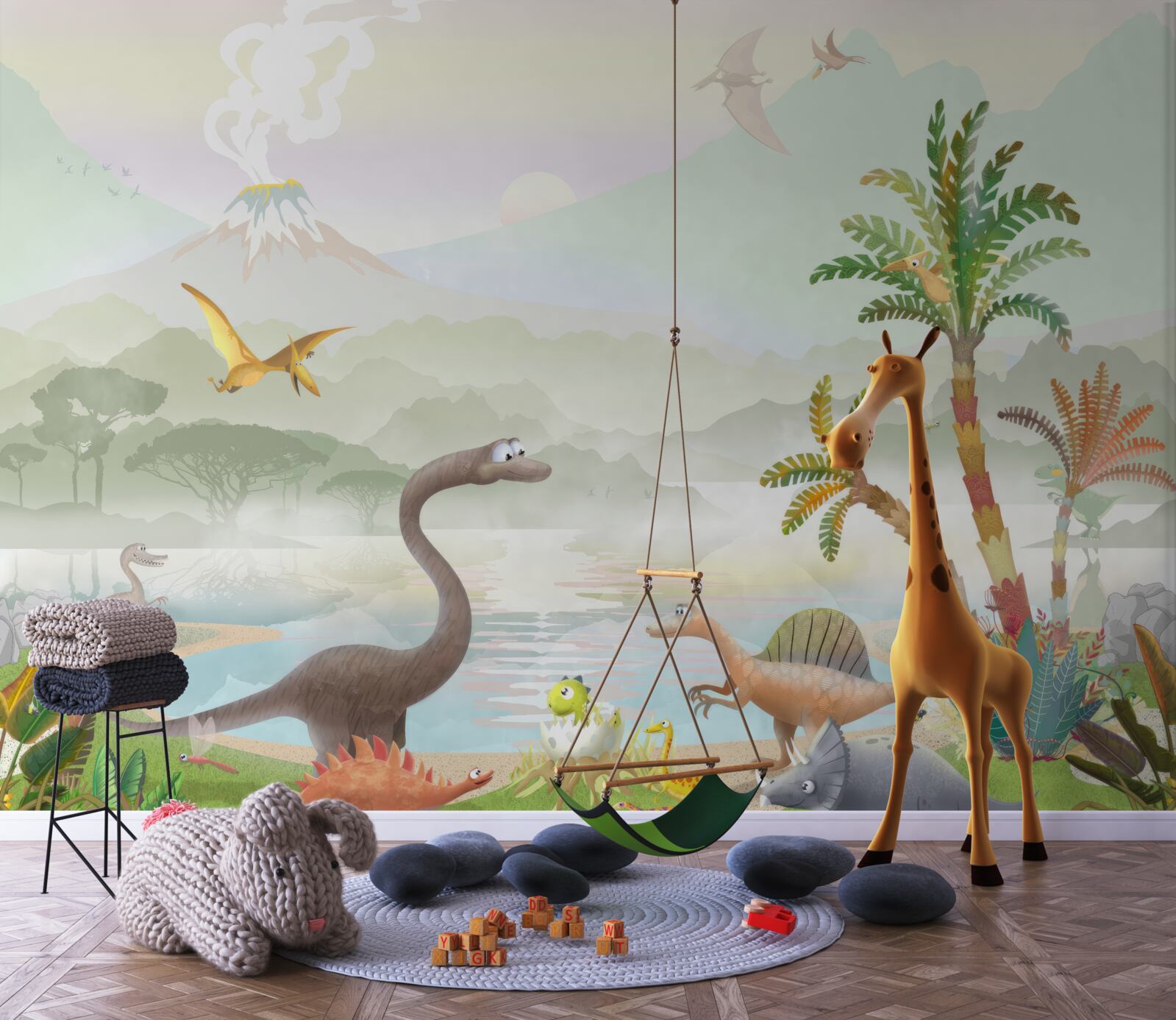 Fotobehang natuurlijke schoonheid en muur