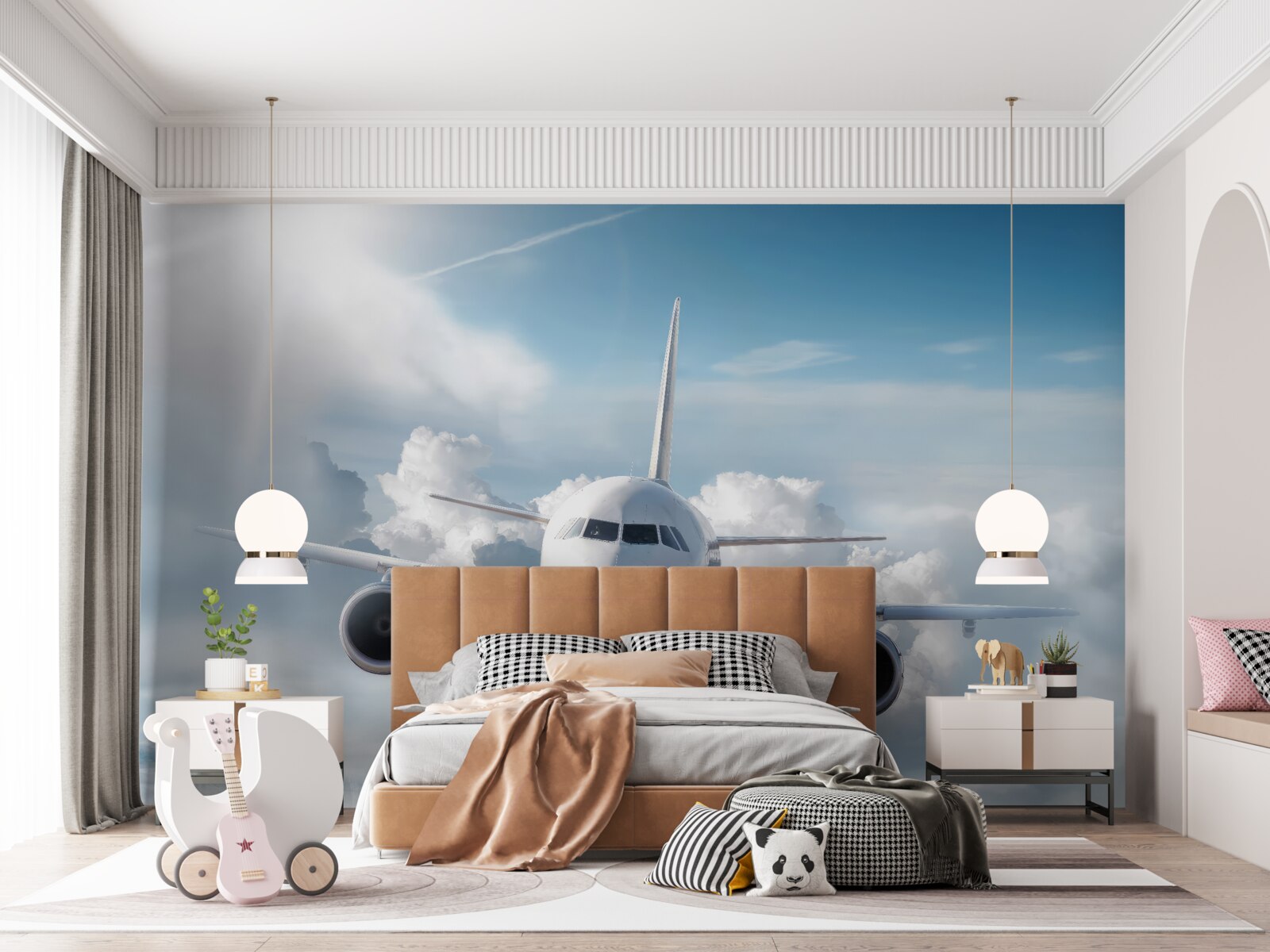 Fotobehang passagiersvliegtuigen, luchtvervoer en luchtvaarttechnologie