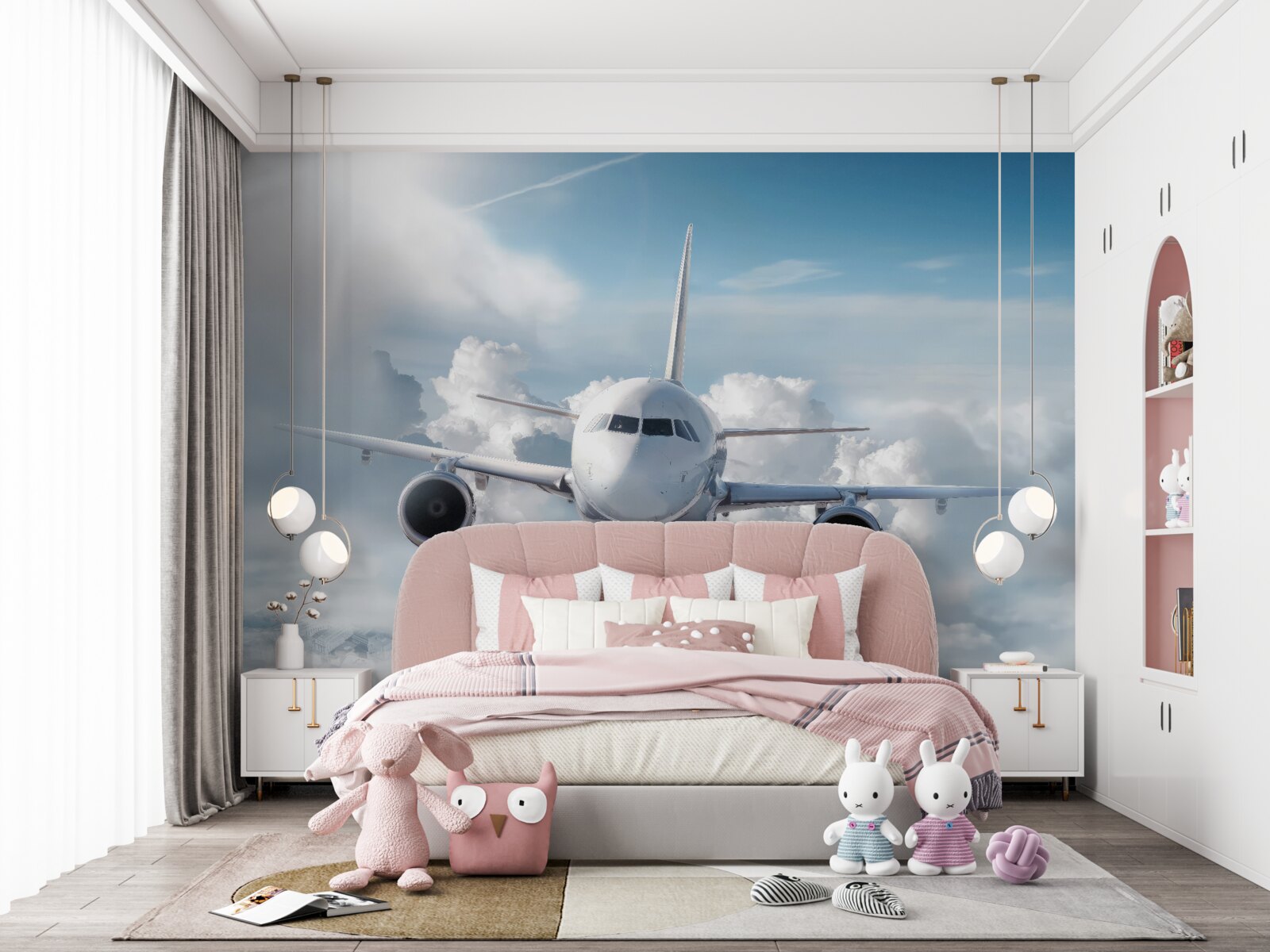 Fotobehang passagiersvliegtuigen, luchtvervoer en luchtvaarttechnologie