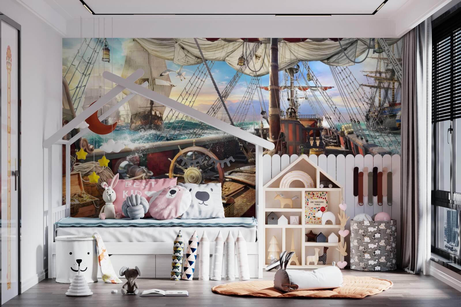 Fotobehang voertuig, schip en jetski