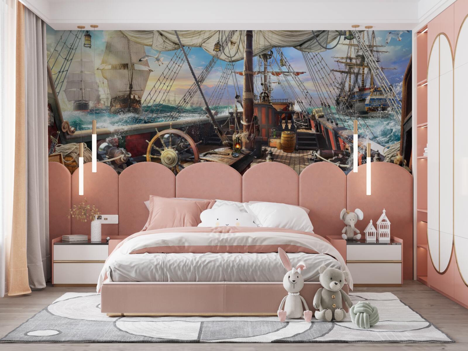 Fotobehang voertuig, schip en jetski