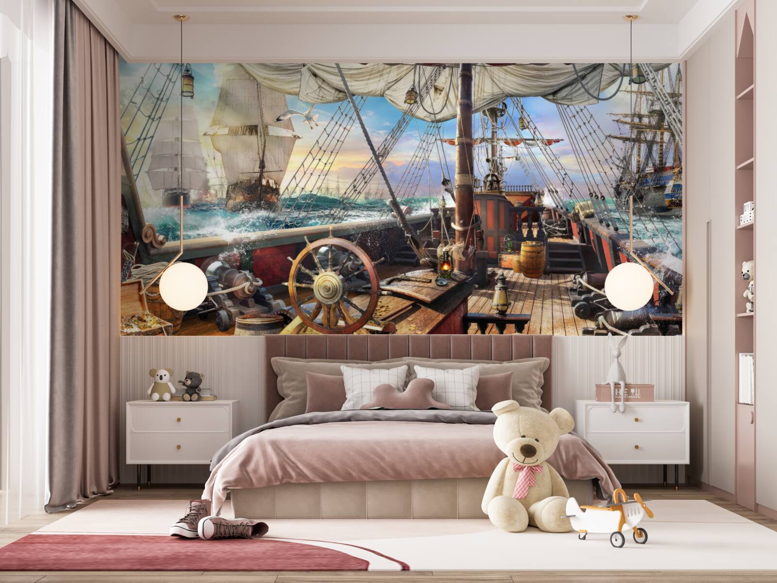 Fotobehang voertuig, schip en jetski